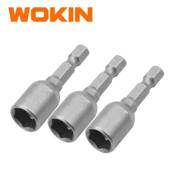 3PCS MAGNETIC NUT SOCKET 8MMX65MM