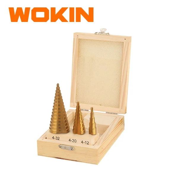 STEP DRILL BIT SET 3PCS 4-32MM